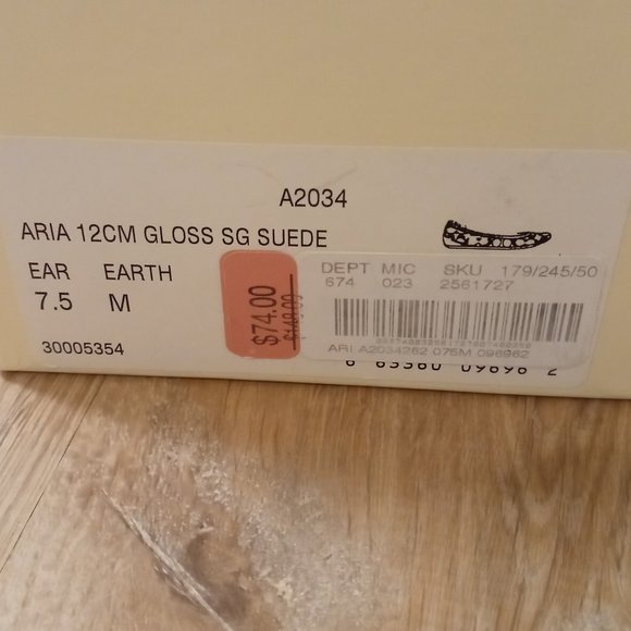 Coach brown ballet flats/dark brown C's - Picture 14 of 15